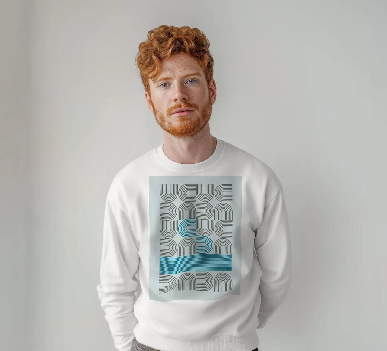 Typo Design Line Art - DADA Retro Style sudadera de Studio Vibe