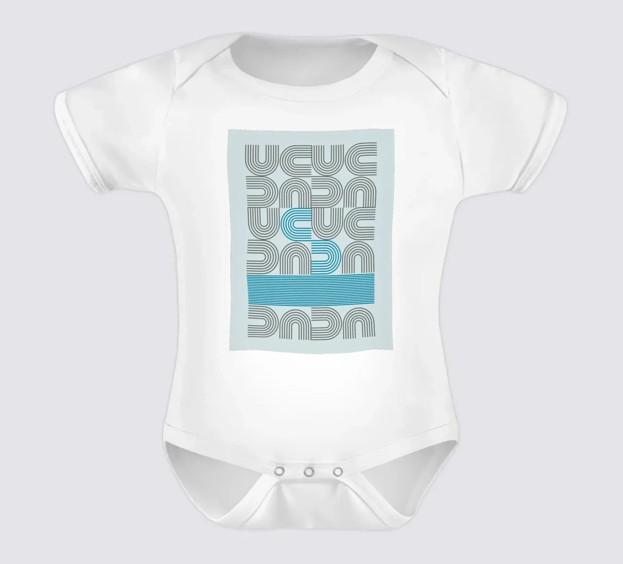 Typo Design Line Art - DADA Retro Style body de bebé de Studio Vibe