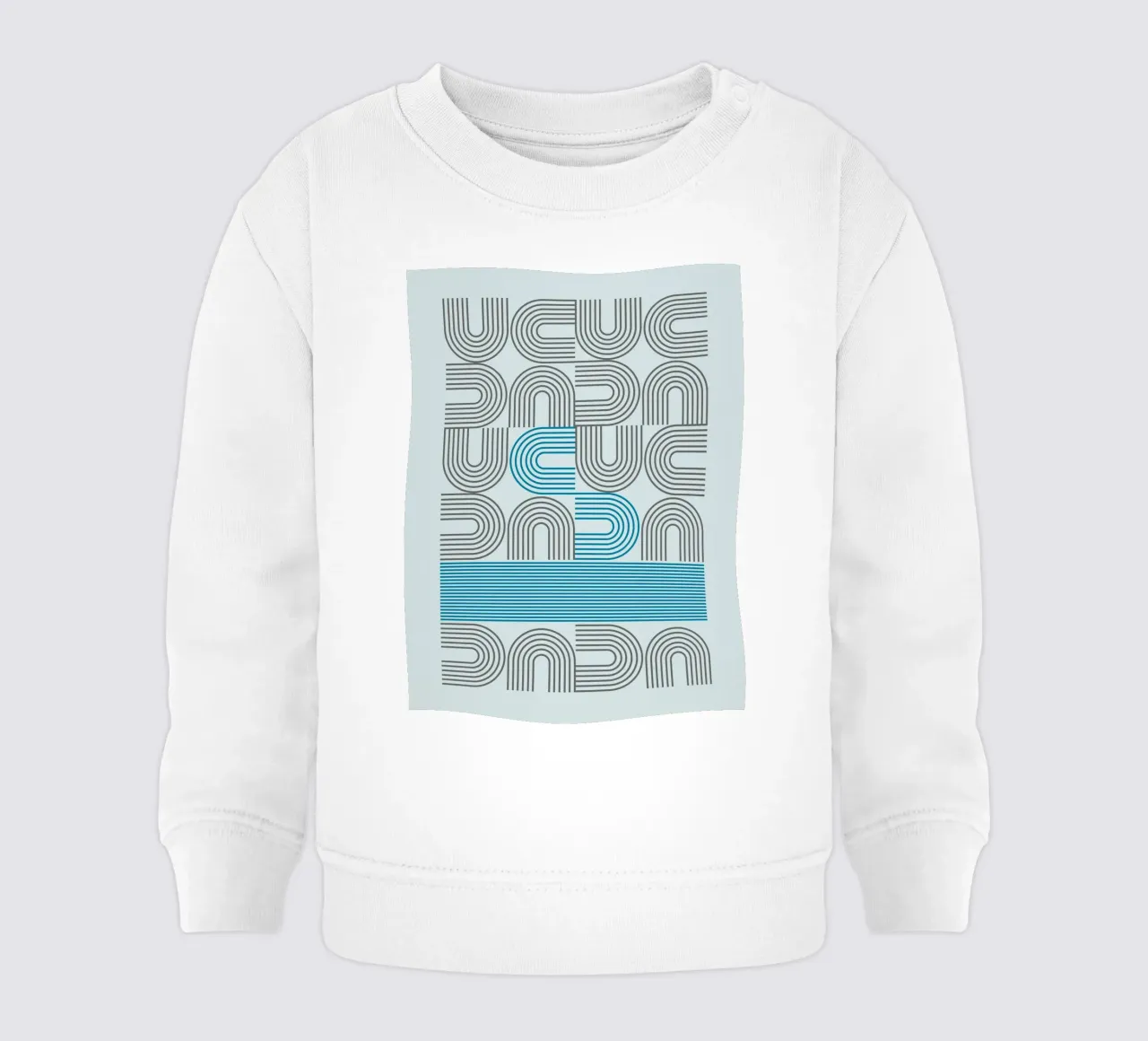Typo Design Line Art - DADA Retro Style sudadera de bebé de Studio Vibe