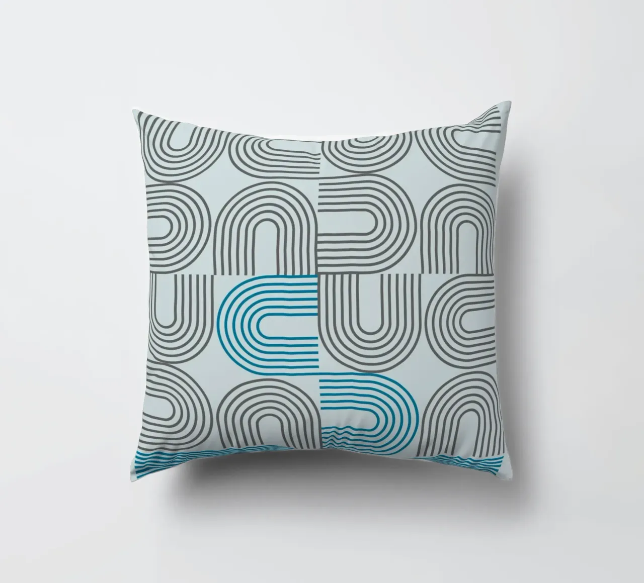 Typo Design Line Art - DADA Retro Style decorative cushion by Studio Vibe