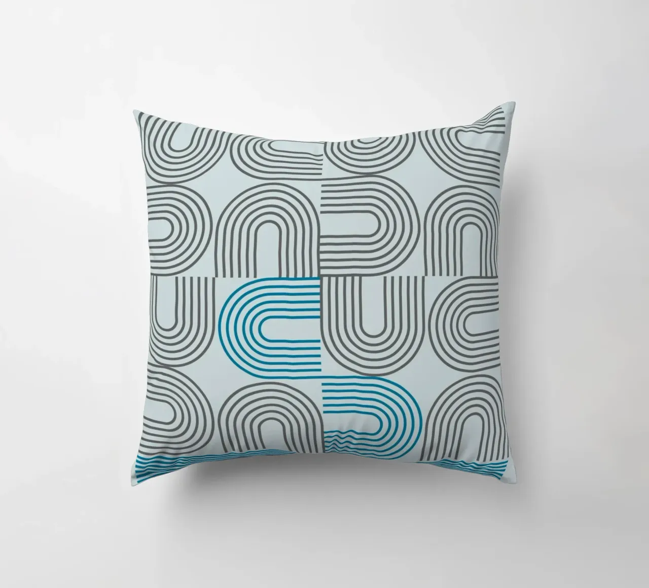 Typo Design Line Art - DADA Retro Style decorative cushion by Studio Vibe