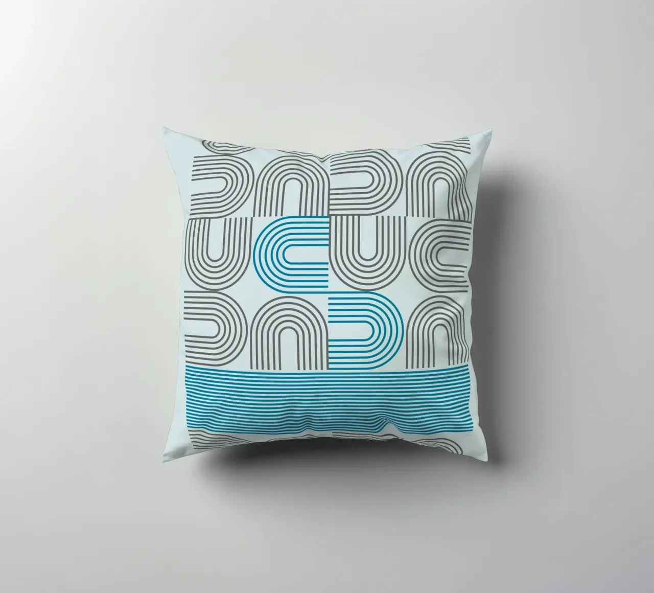 Typo Design Line Art - DADA Retro Style decorative cushion by Studio Vibe