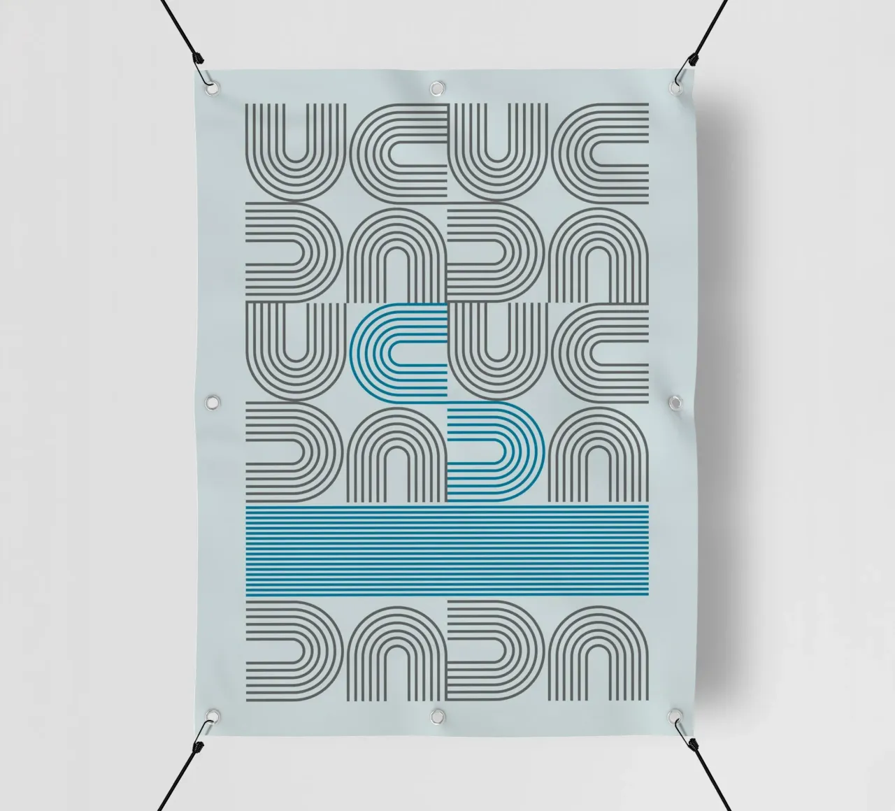 Typo Design Line Art - DADA Retro Style lonas publicitarias de Studio Vibe