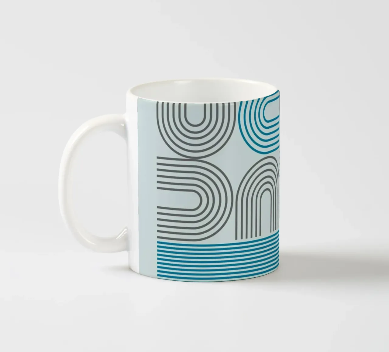 Typo Design Line Art - DADA Retro Style taza de cerámica de Studio Vibe