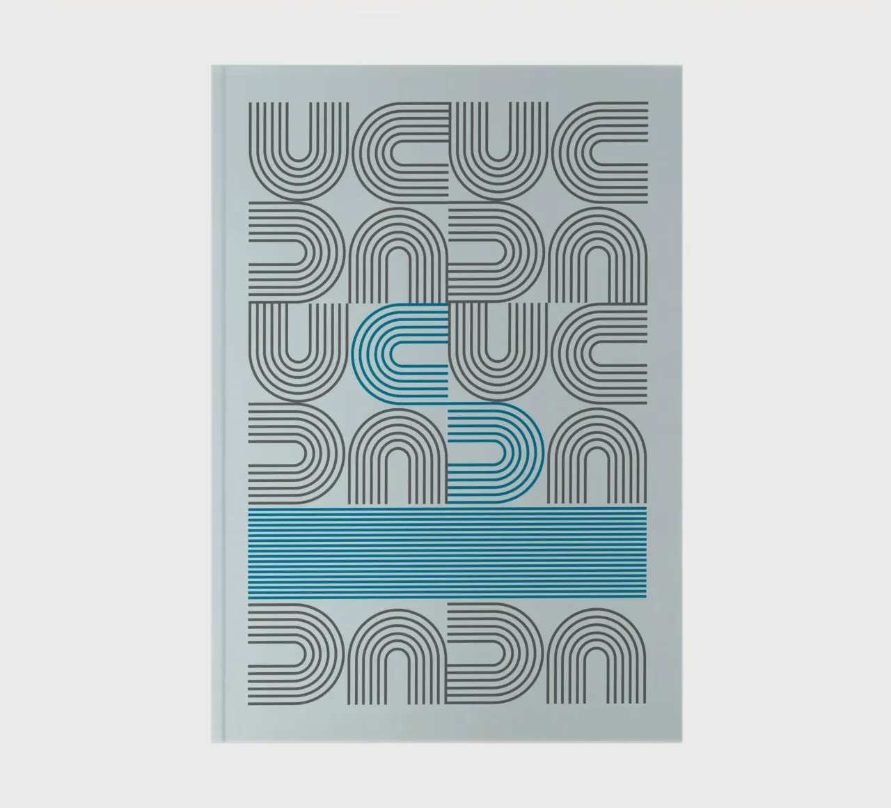Typo Design Line Art - DADA Retro Style notebook by Studio Vibe