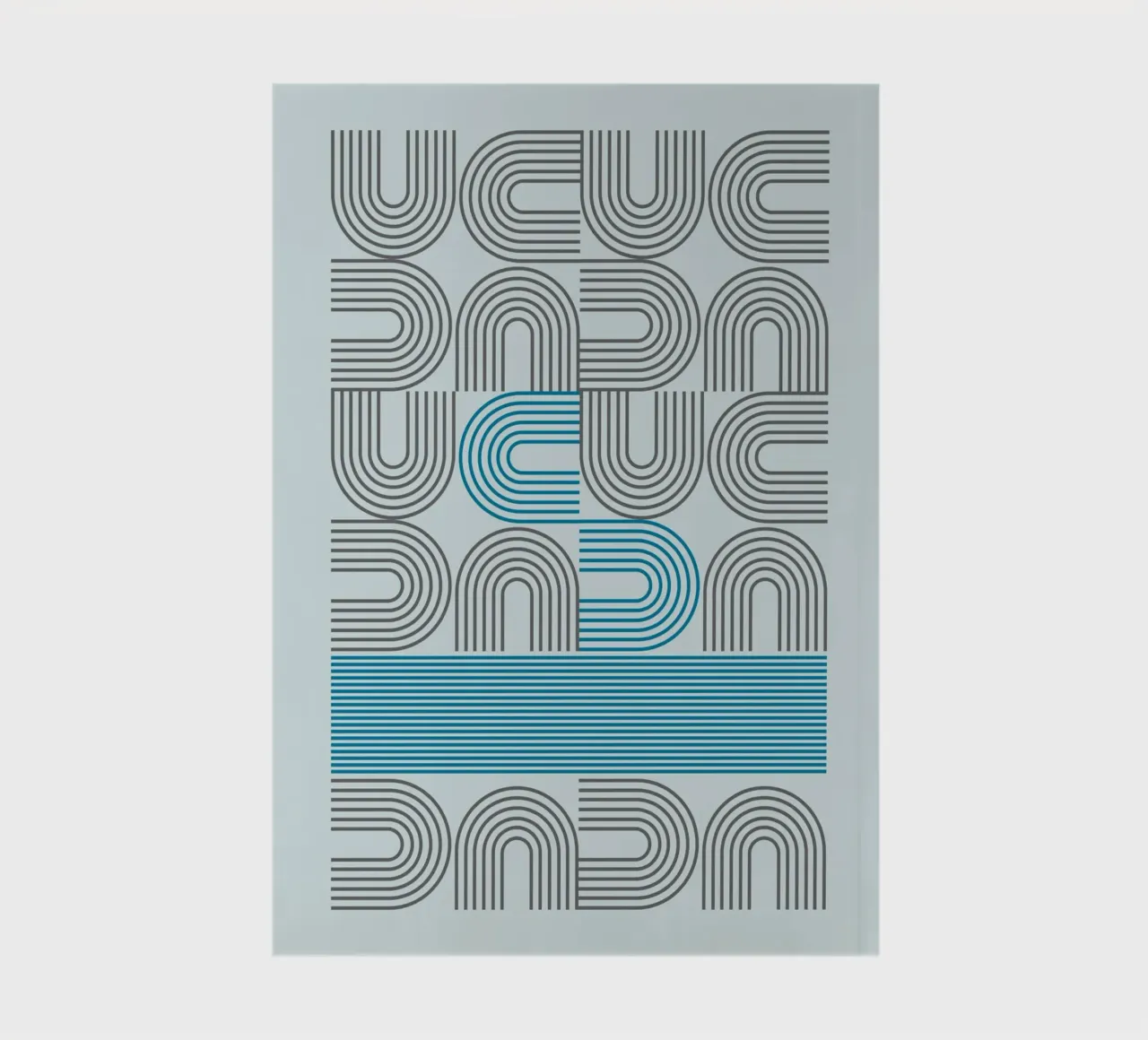 Typo Design Line Art - DADA Retro Style notebook by Studio Vibe