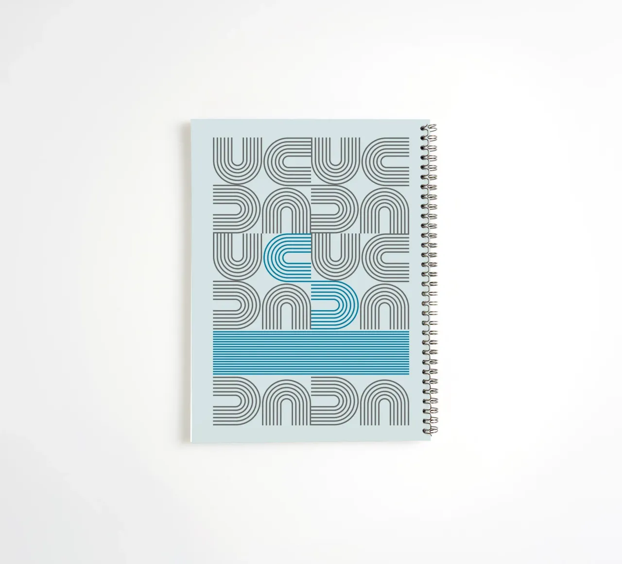 Typo Design Line Art - DADA Retro Style spiral notebook by Studio Vibe