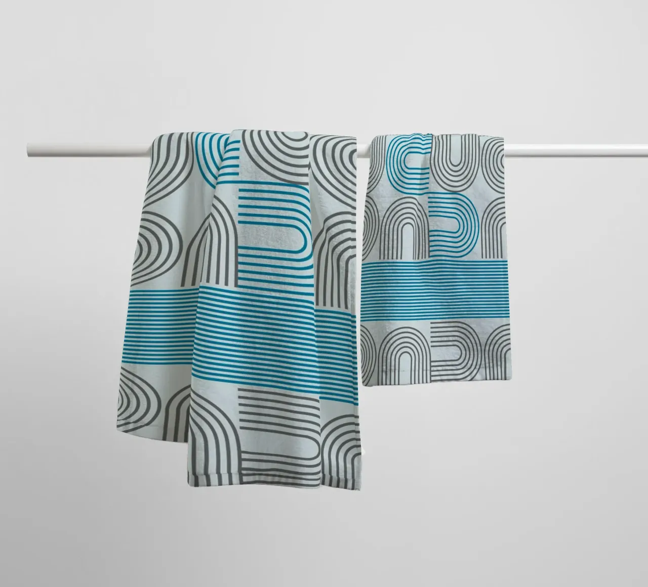 Typo Design Line Art - DADA Retro Style toalla de baño de Studio Vibe