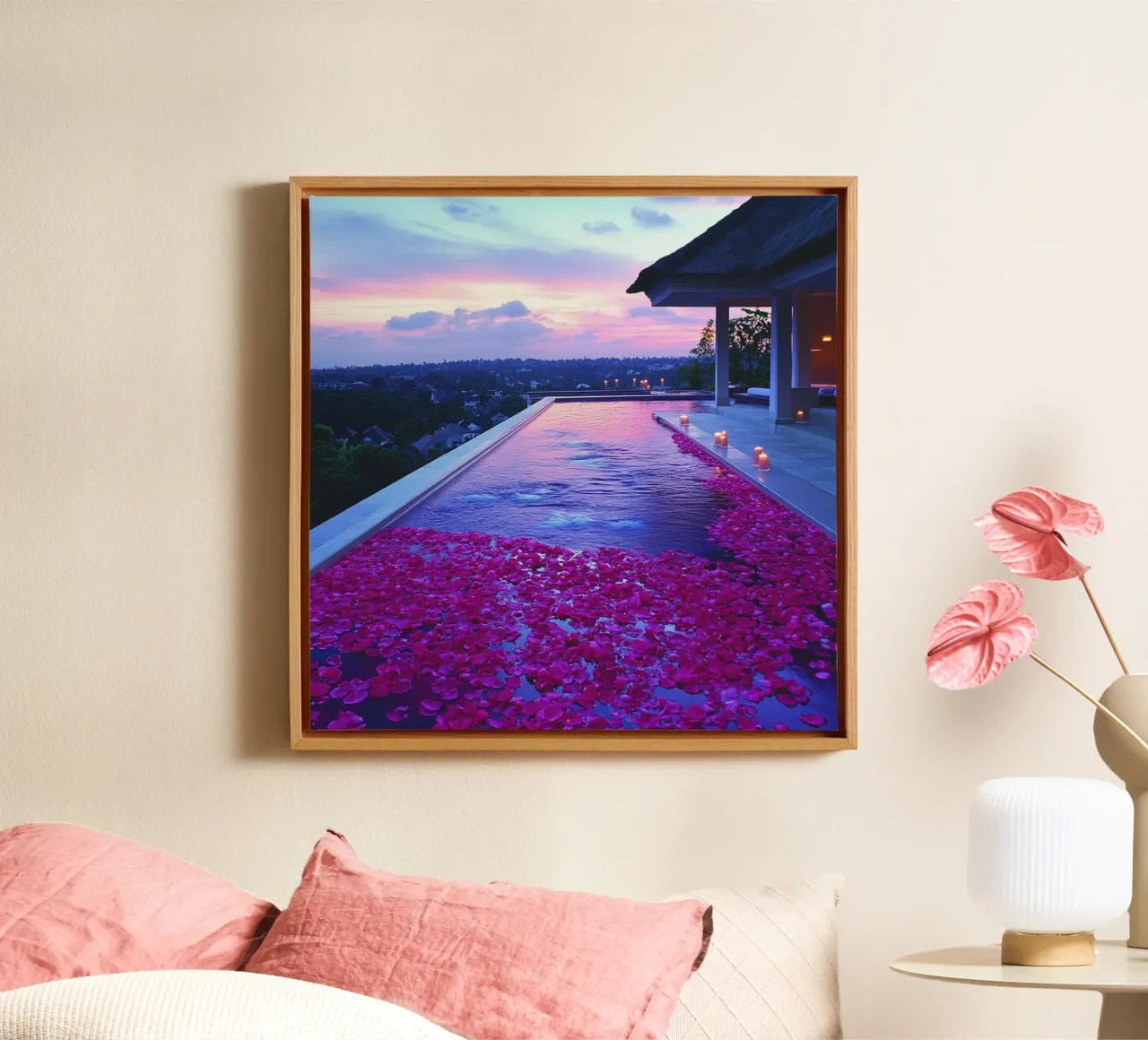 Bali Serenity Rituals tela con Cornice a cassetta da Wanderlust Vibes