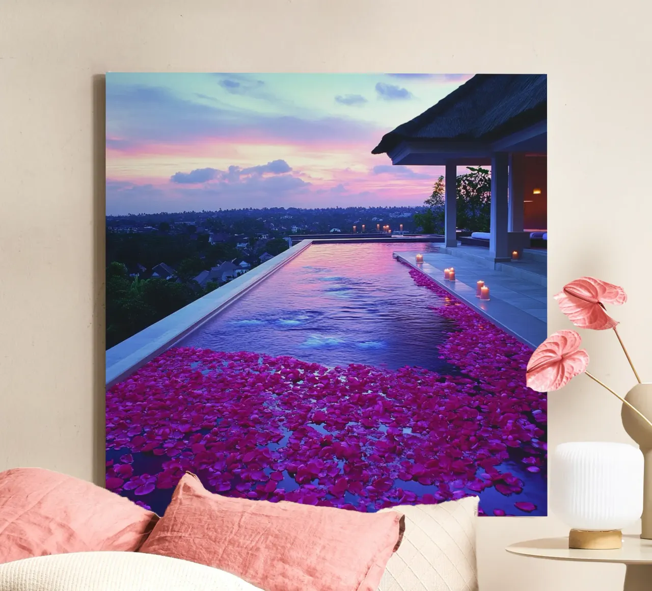 Bali Serenity Rituals tela con Cornice a cassetta da Wanderlust Vibes