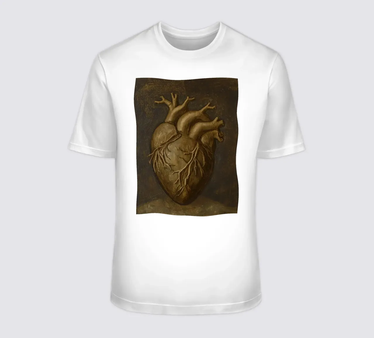Human heart with tree-like structures in a dark background t-shirt by DesignDoodle