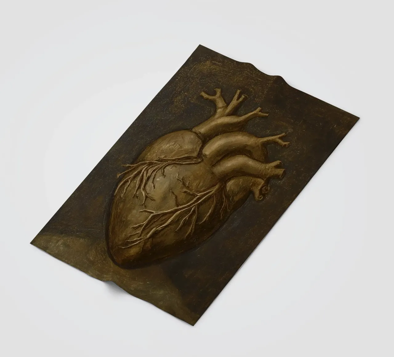 Human heart with tree-like structures in a dark background fleece blanket by DesignDoodle