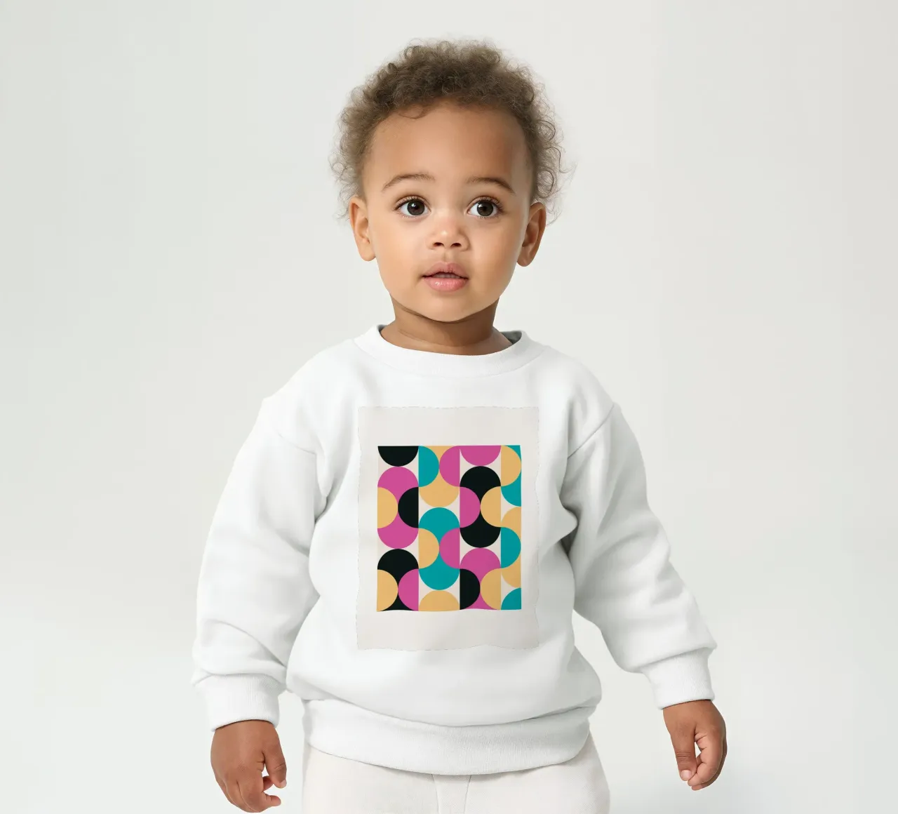 Retro Pop Art Geometry Pattern - Modern & Colourful baby sweatshirt by Studio Vibe