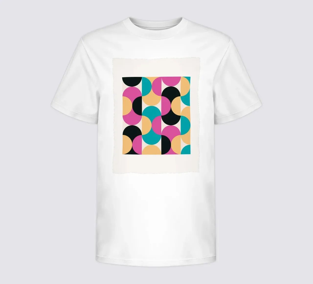Retro Pop Art Geometry Pattern - Modern & Colourful kids t-shirt by Studio Vibe