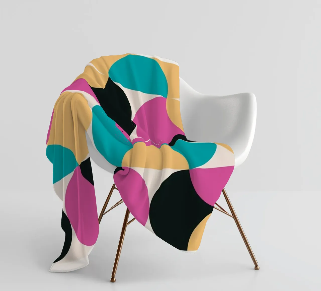 Motivo geometrico Pop Art retrò - Moderno e colorato coperta in pile da Studio Vibe