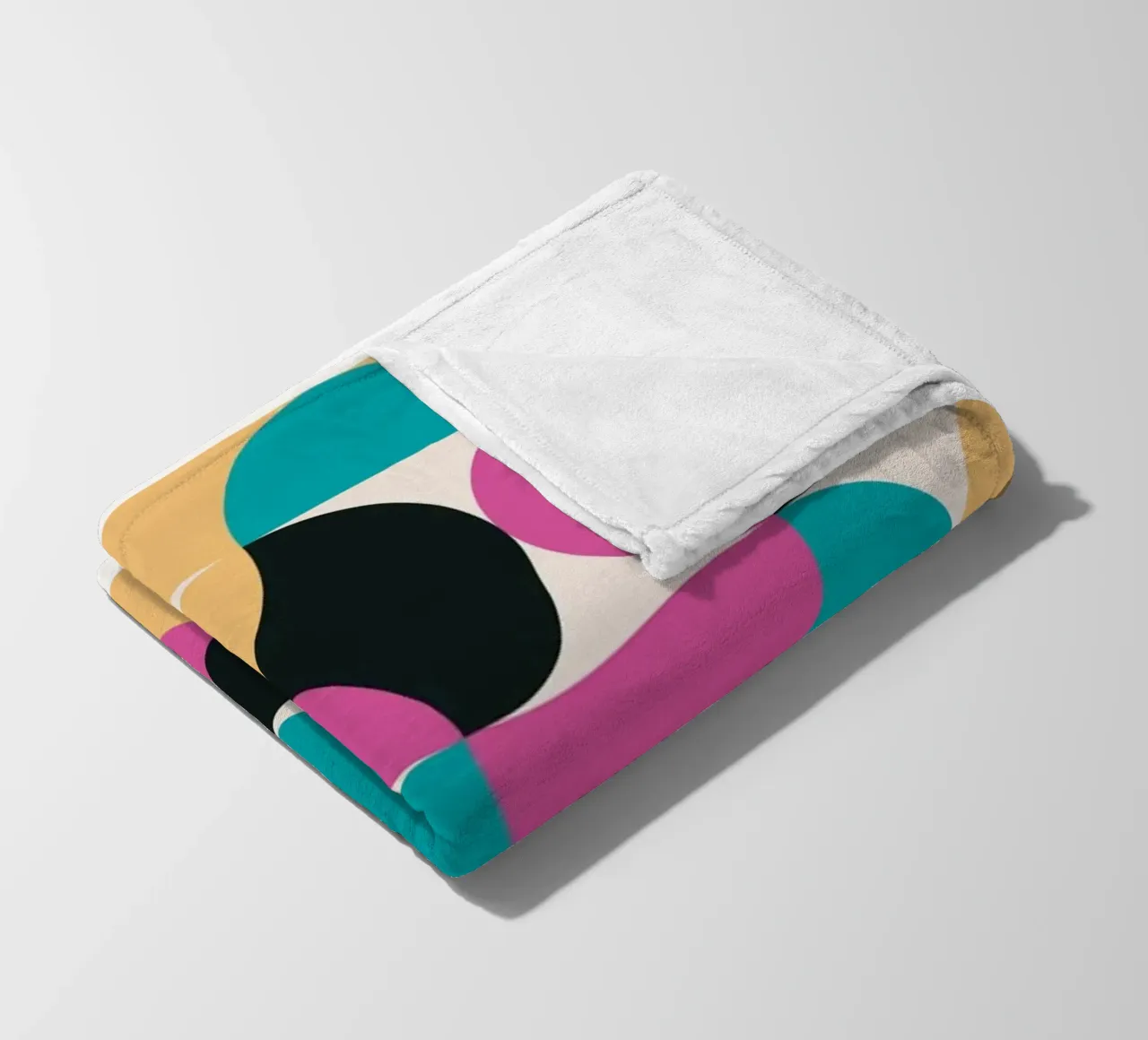 Motivo geometrico Pop Art retrò - Moderno e colorato coperta in pile da Studio Vibe