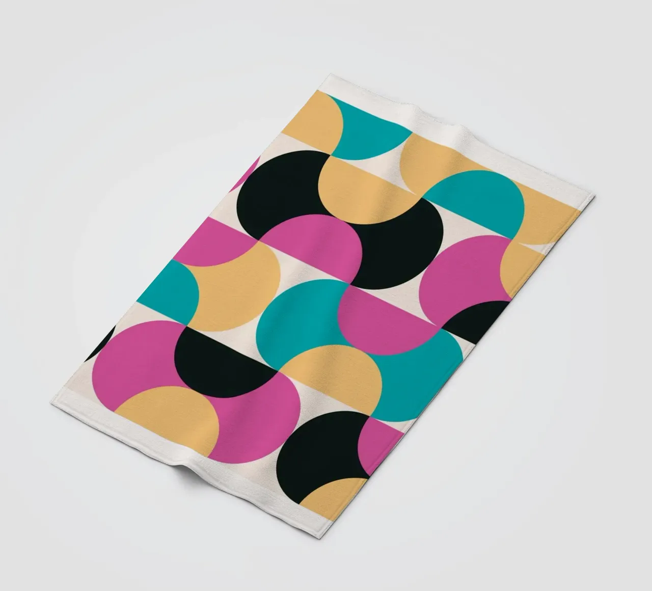 Motivo geometrico Pop Art retrò - Moderno e colorato coperta in pile da Studio Vibe