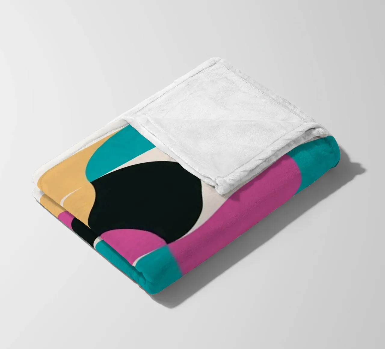 Motivo geometrico Pop Art retrò - Moderno e colorato coperta in pile da Studio Vibe