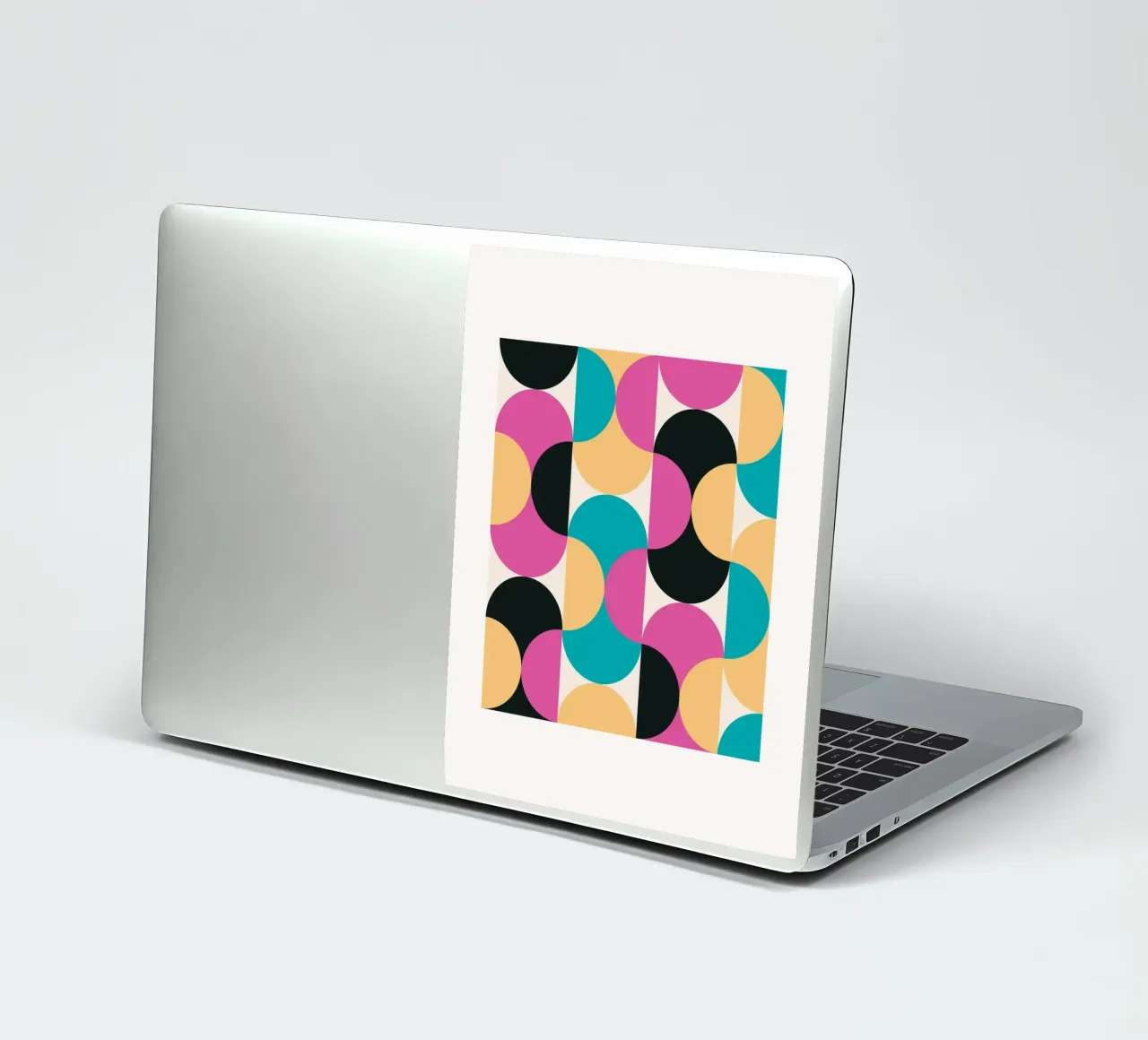 Retro Pop Art Geometry Pattern - Modern & Colourful sticker by Studio Vibe