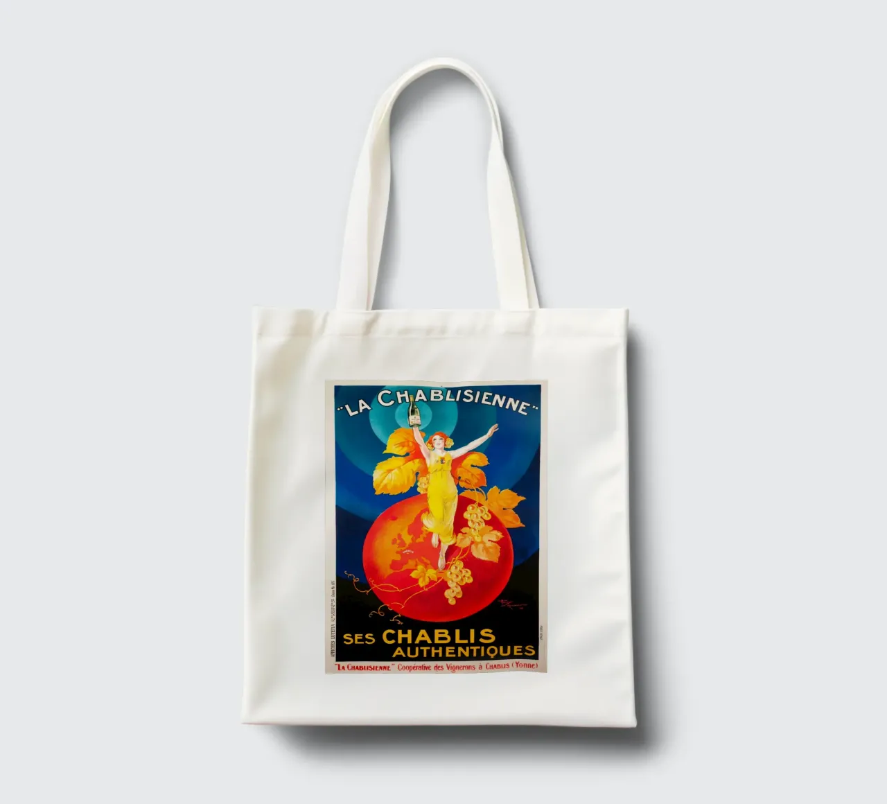 La Chablisienne Autentico Chablis borsa in juta da Maya Elliott