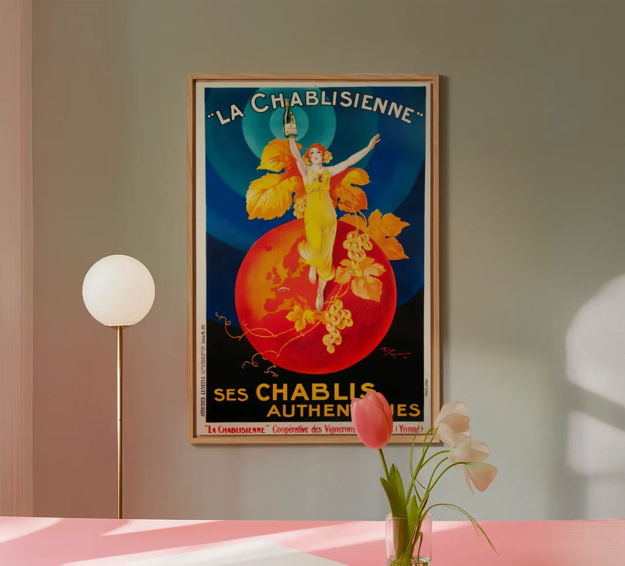 La Chablisienne Autentico Chablis alluminio dibond da Maya Elliott