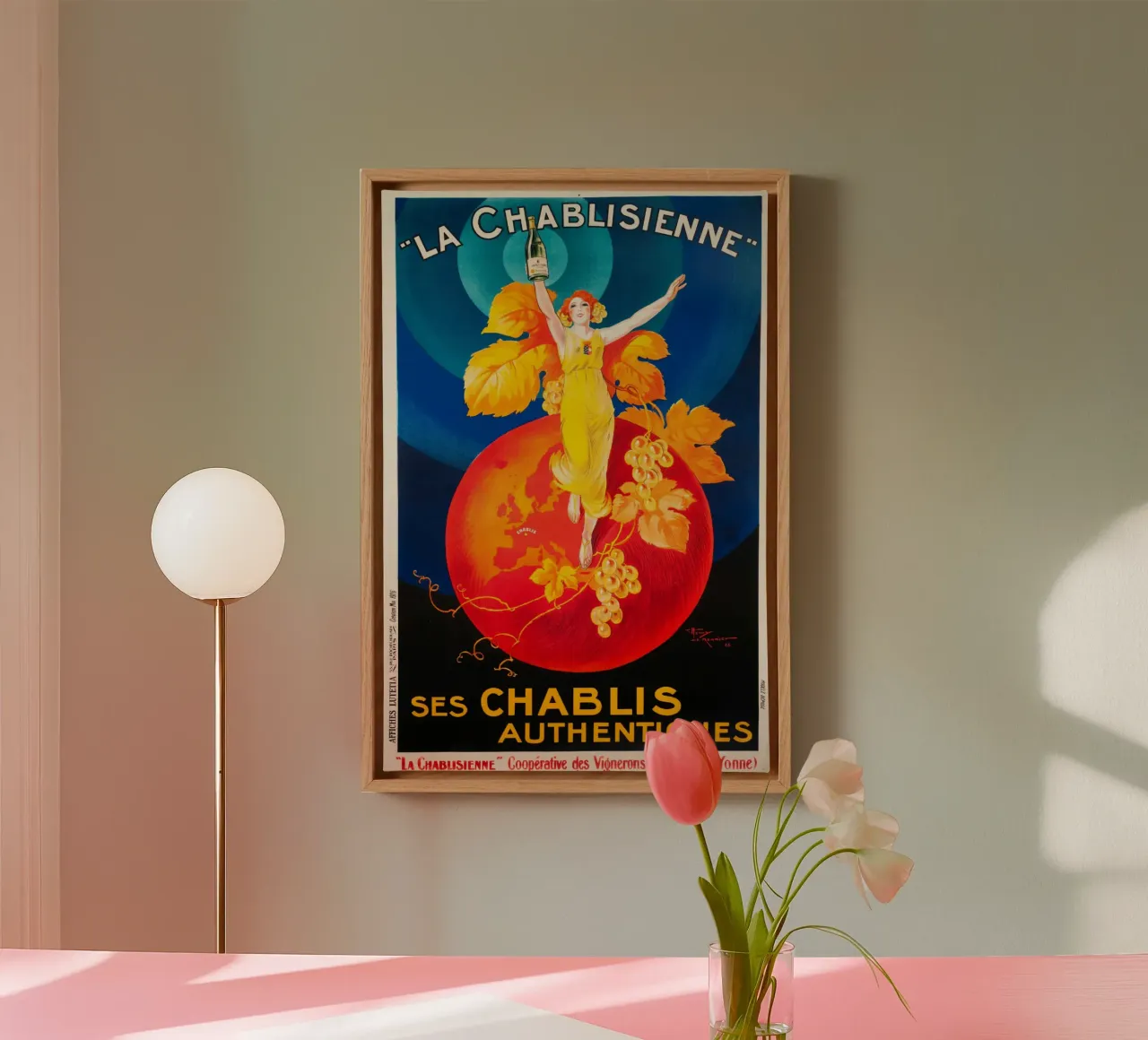 La Chablisienne Autentico Chablis tela con Cornice a cassetta da Maya Elliott