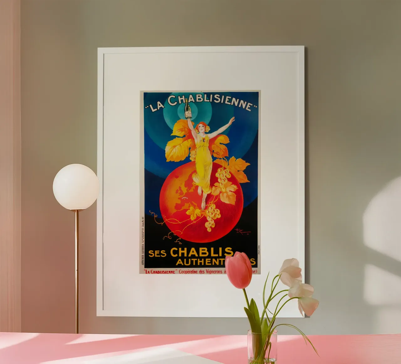 La Chablisienne Autentico Chablis poster da Maya Elliott