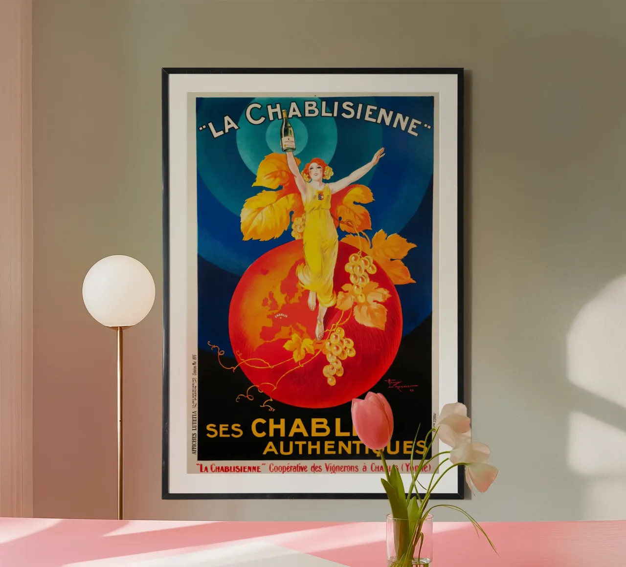 La Chablisienne Autentico Chablis poster da Maya Elliott