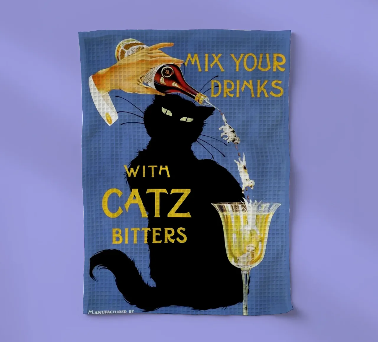 Mixen Sie Ihre Drinks mit Catz Bitters Geschirrtuch von Maya Elliott