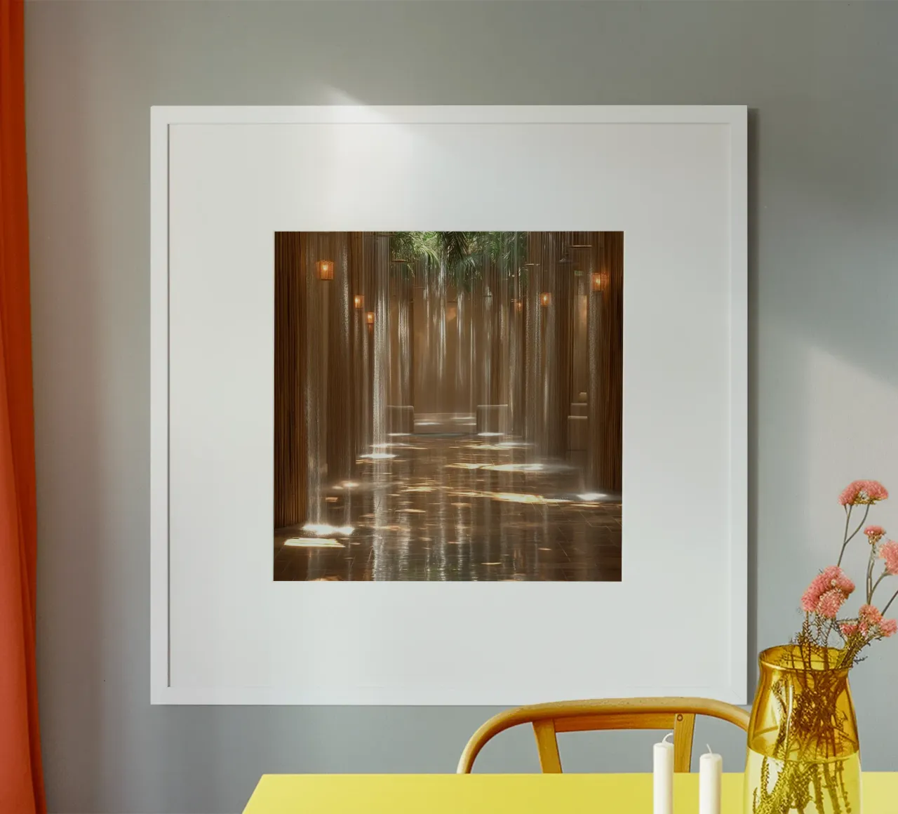 Bali Serenity Rituals poster con telaio in legno da Wanderlust Vibes
