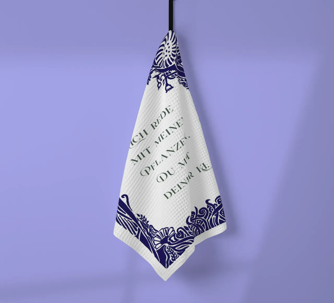 Io parlo con le mie piante, voi parlate con la vostra IA. canovaccio da cucina da PaperLine Art