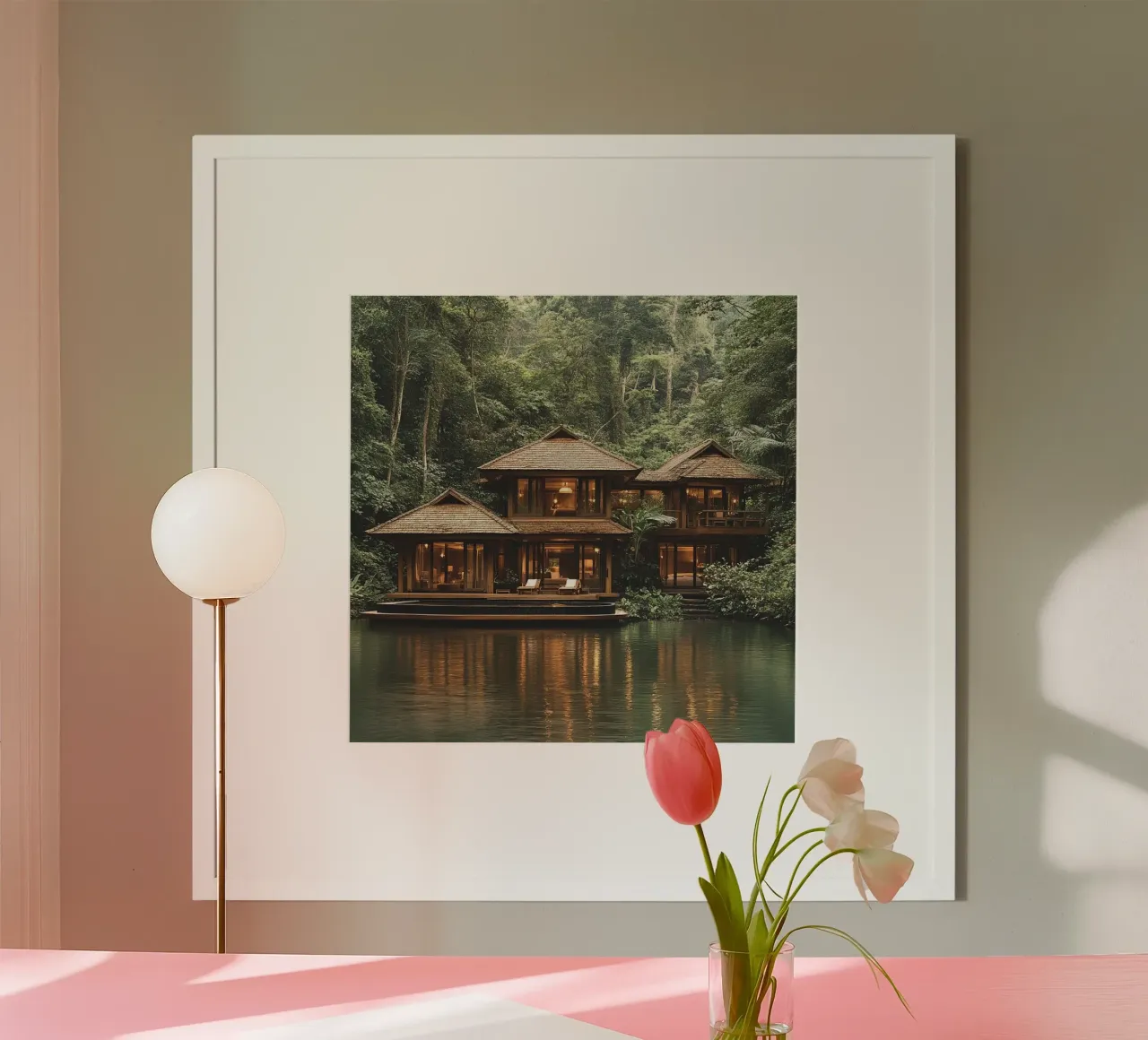 Bali Serenity Rituals poster con telaio in plastica da Wanderlust Vibes
