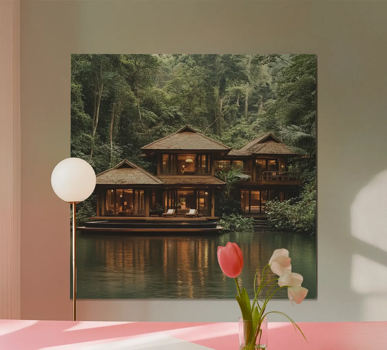 Bali Serenity Rituals poster con telaio in plastica da Wanderlust Vibes