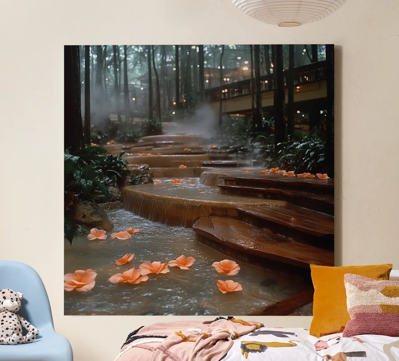 Bali Serenity Rituals tela con Cornice a cassetta da Wanderlust Vibes
