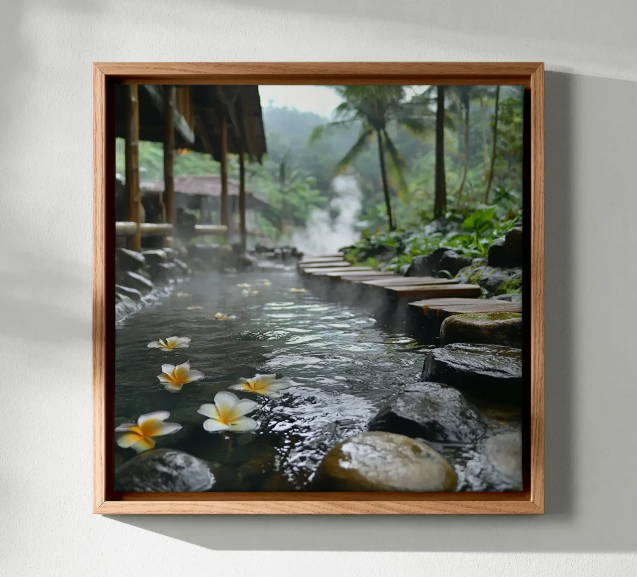 Bali Serenity Rituals tela con Cornice a cassetta da Wanderlust Vibes