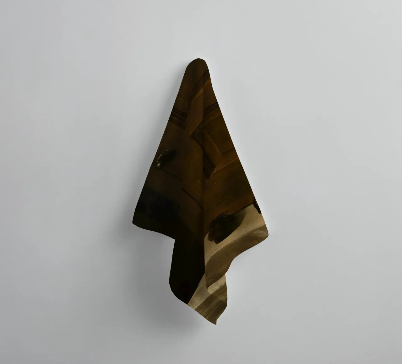 Doorway with black shoes resting on a concrete step under so towel by DesignDoodle