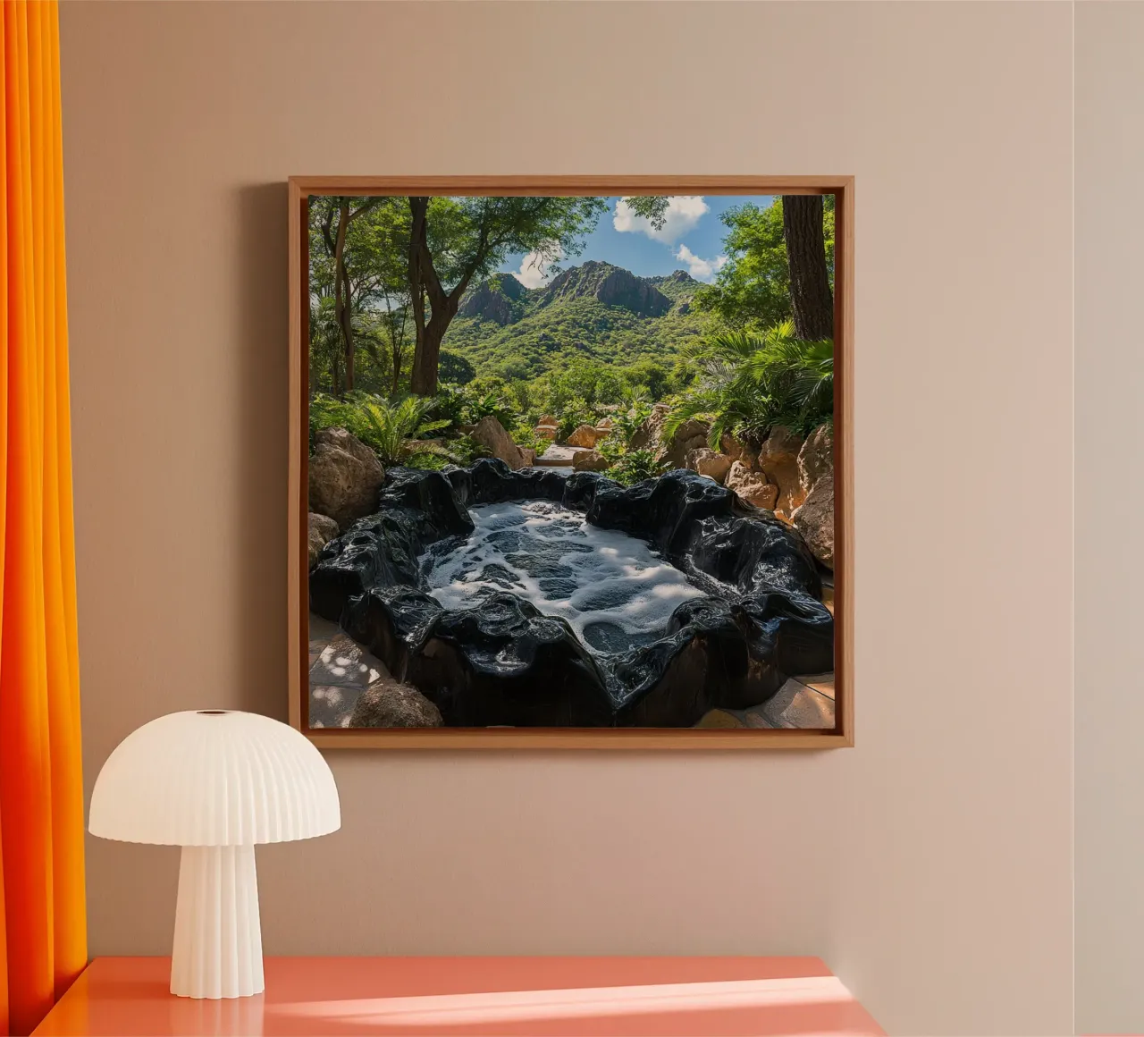 Bali Serenity Rituals tela con Cornice a cassetta da Wanderlust Vibes