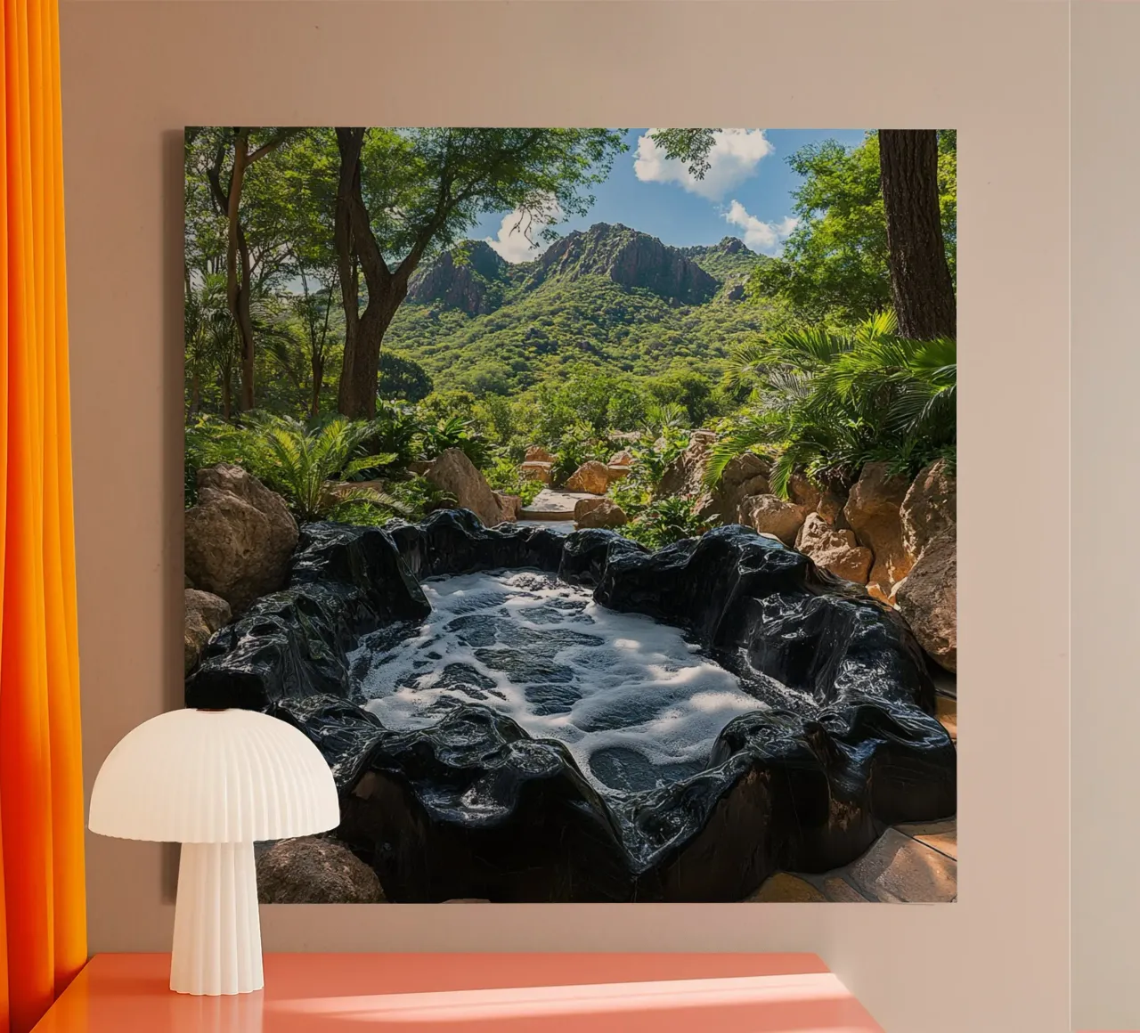 Bali Serenity Rituals tela con Cornice a cassetta da Wanderlust Vibes