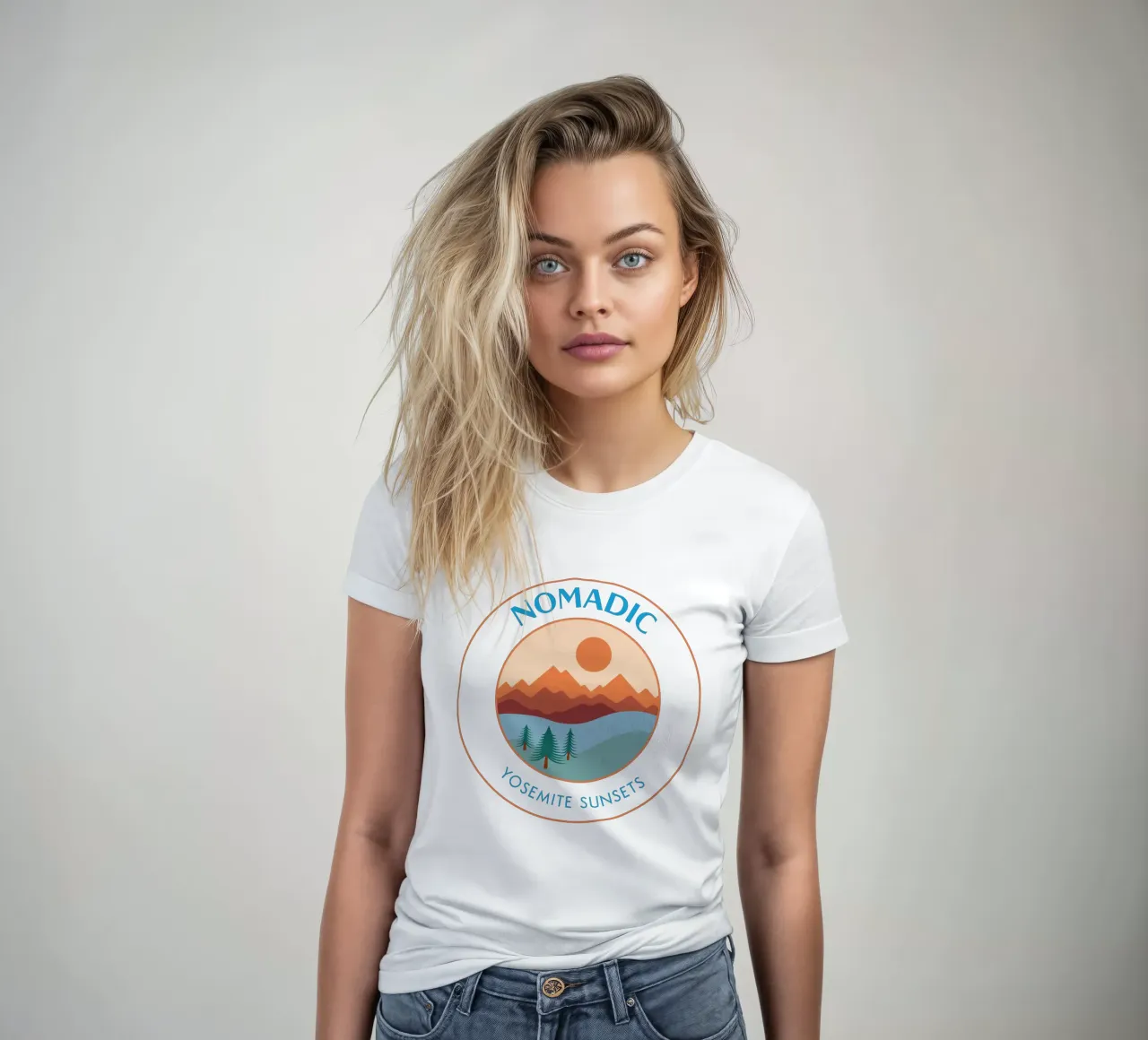 Yosemite Sunsets - Nomadic Badge t-shirt da donna da pierosvisuals