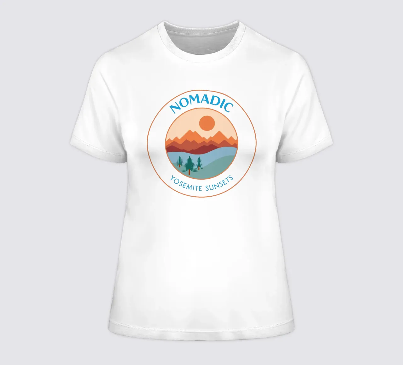 Yosemite Sunsets - Nomadic Badge t-shirt da donna da pierosvisuals