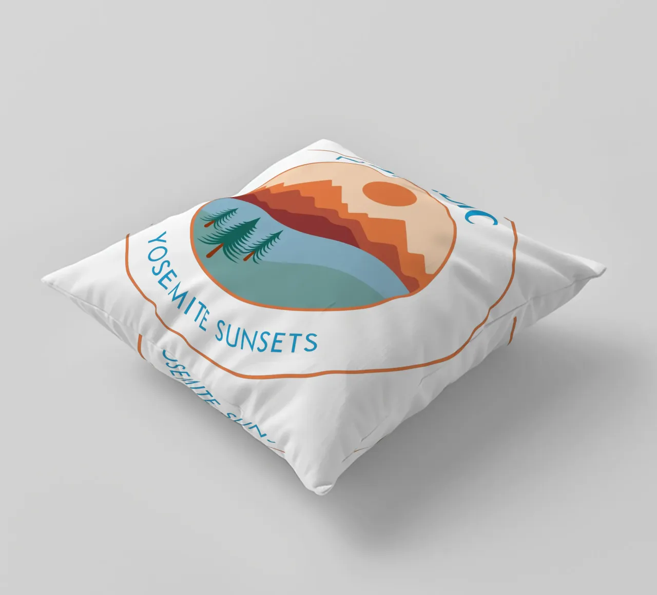 Yosemite Sunsets - Nomadic Badge cuscino da pierosvisuals