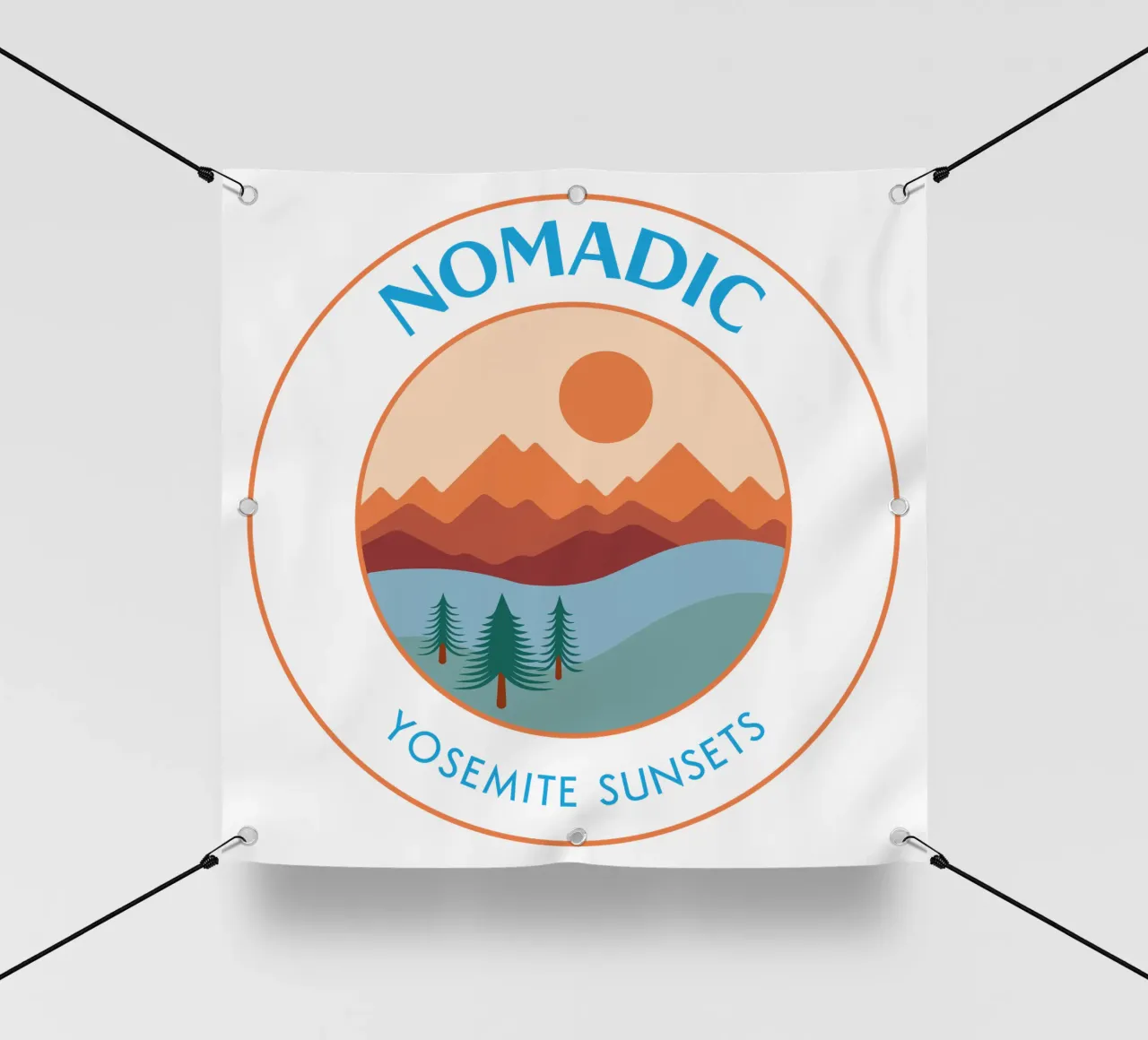 Yosemite Sunsets - Nomadic Badge telo in pvc da pierosvisuals