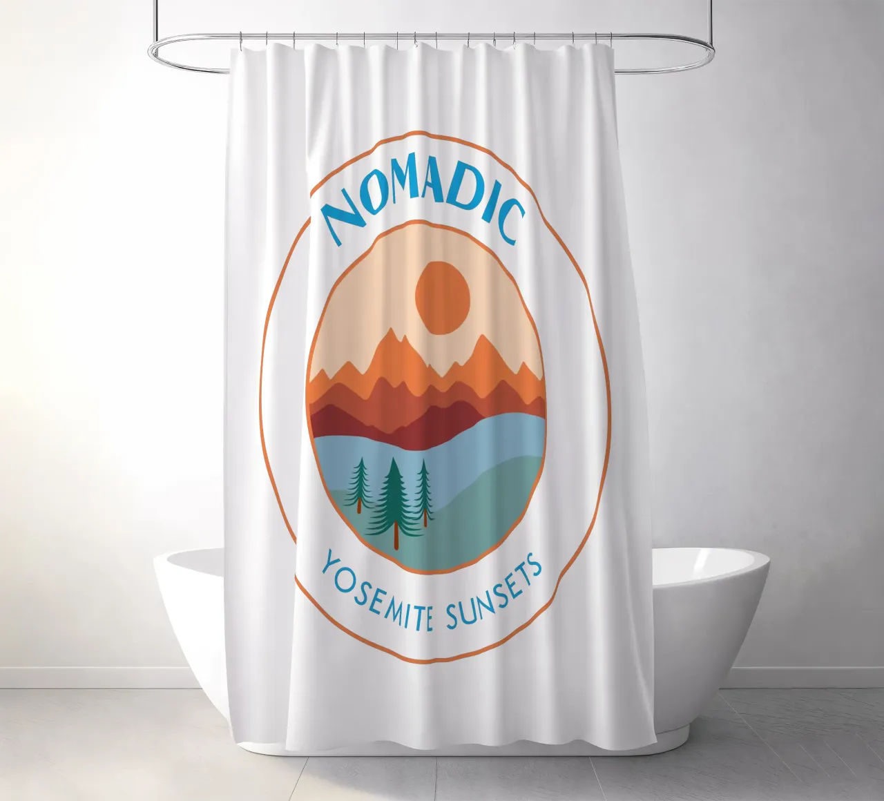Yosemite Sunsets - Nomadic Badge tenda da doccia da pierosvisuals