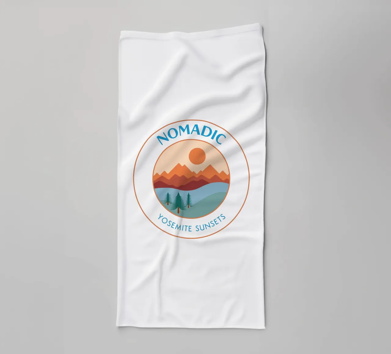 Yosemite Sunsets - Nomadic Badge badhanddoek van pierosvisuals