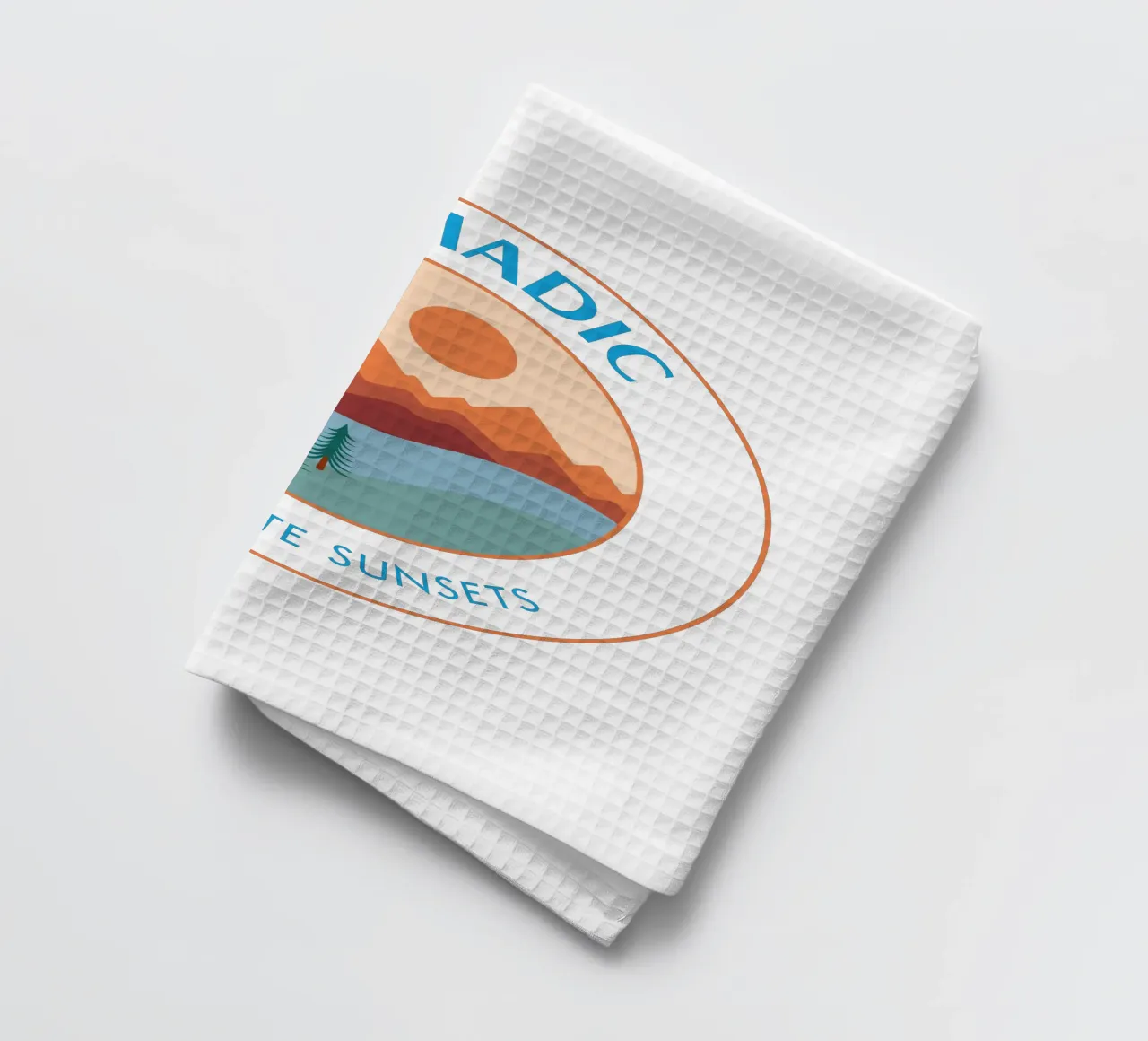 Yosemite Sunsets - Nomadic Badge paño de cocina de pierosvisuals