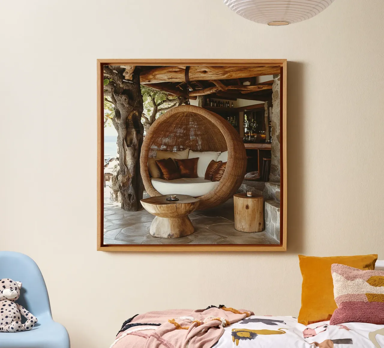 Bali Serenity Rituals tela con Cornice a cassetta da Wanderlust Vibes