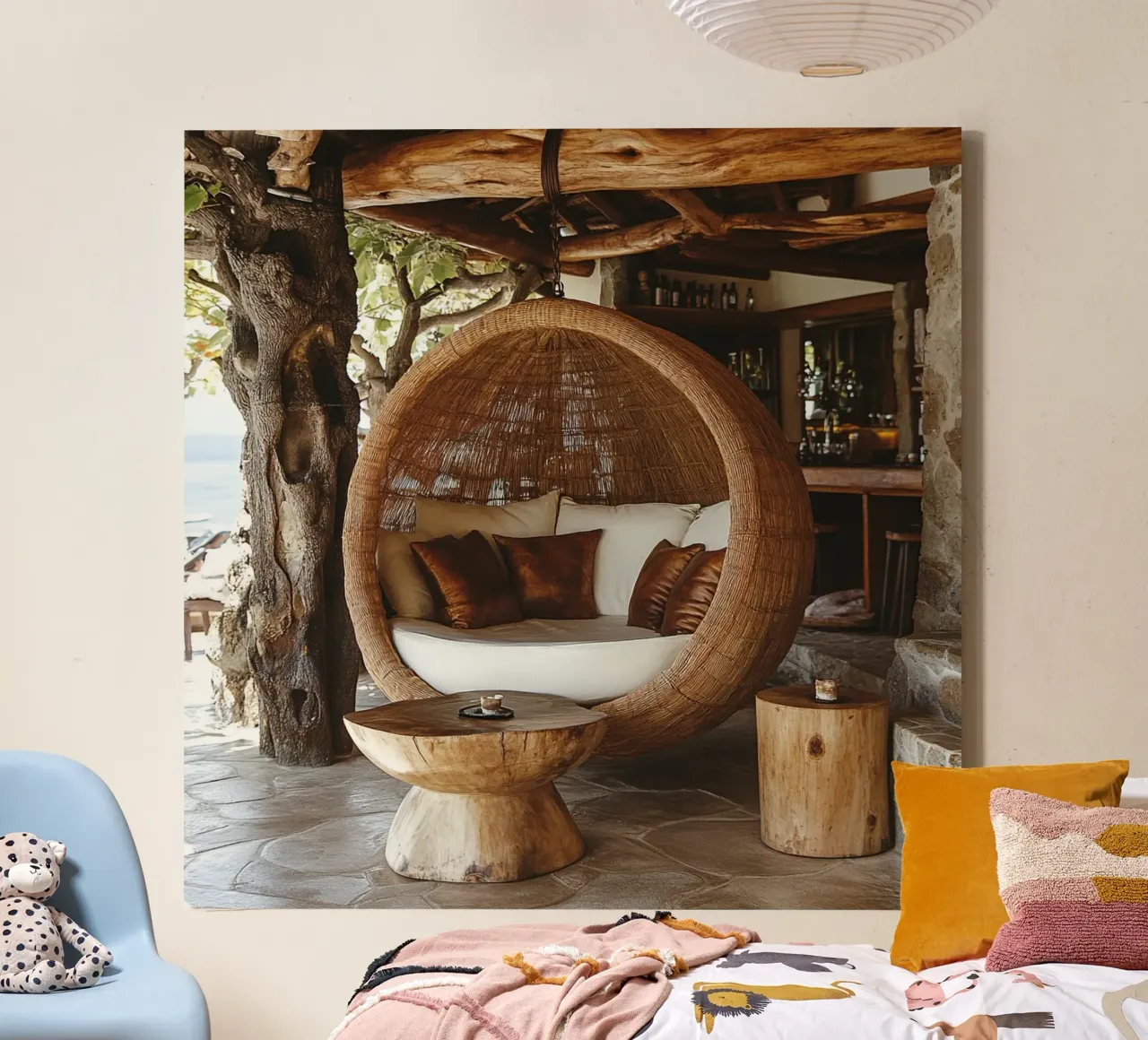 Bali Serenity Rituals tela con Cornice a cassetta da Wanderlust Vibes