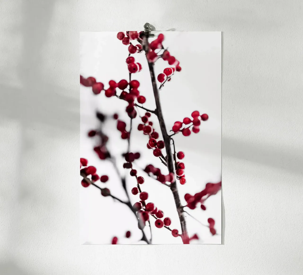 Red Berries 1 Poster von Mareike Böhmer Photography