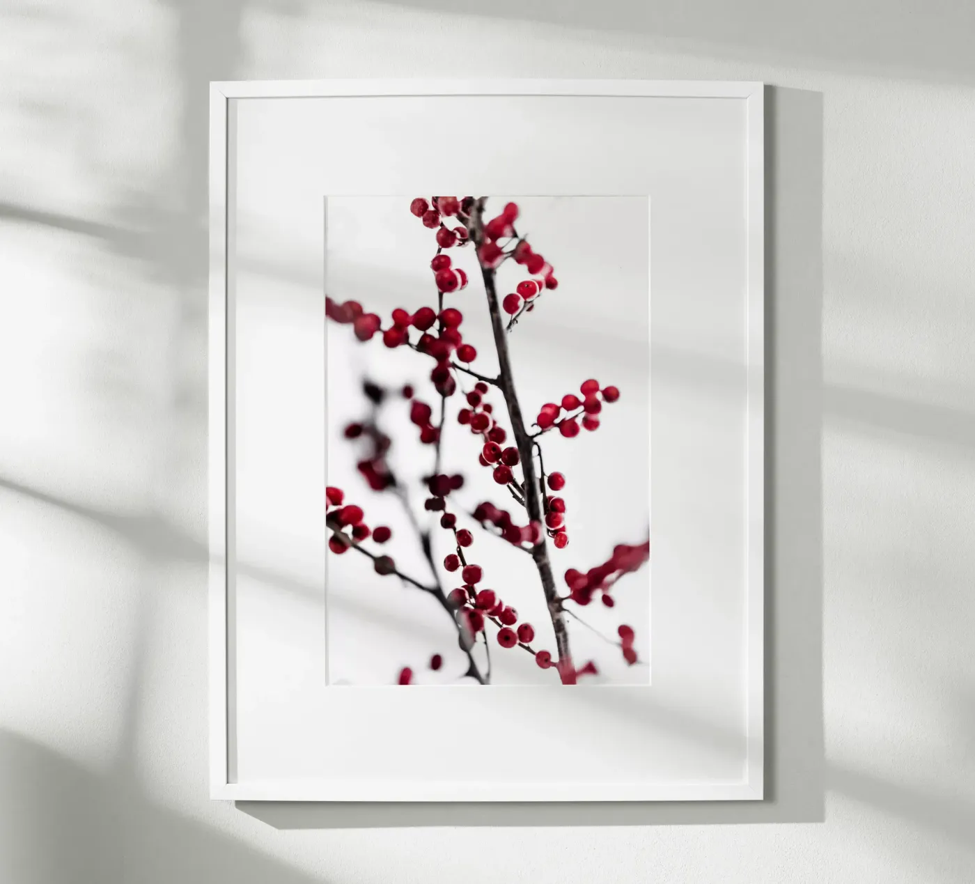 Red Berries 1 poster da Mareike Böhmer Photography