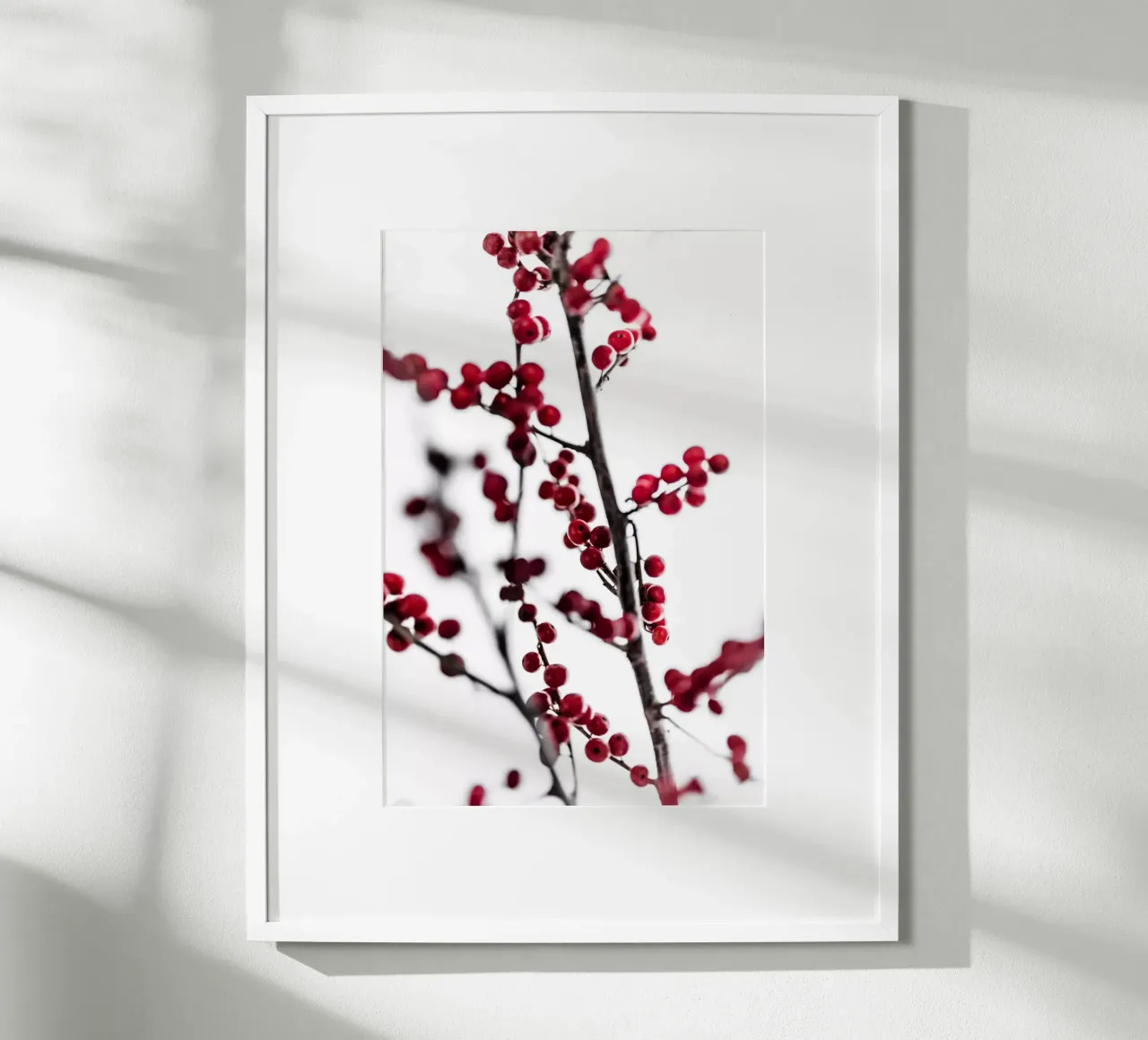 Red Berries 1 Poster von Mareike Böhmer Photography